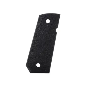 ERGO XTRO Grip Panels Aggressive Texture Tapered Bottom for 1911 Officer Hard Rubber Black