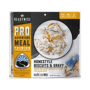ReadyWise Outdoor Pro Meal Homestyle Biscuits & Gravy with Sausage Freeze Dried Food