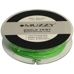 Muzzy 200# Bowfishing Line 100' Green