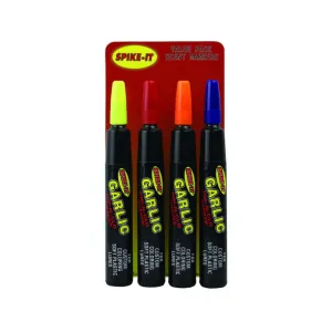 Spike-It Dip-N-Glo Garlic Scented Lure Dye Marker Set Assorted 4PK