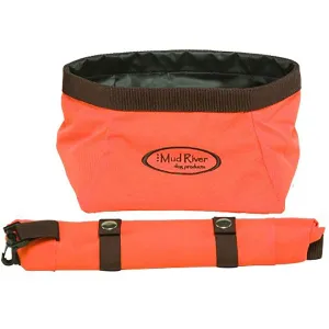 Mud River Renegade Collapsible Dog Bowl Orange