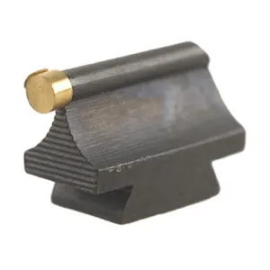 Williams Front Sight .375" Height .250" Width Steel Blue 3/32" Gold Bead