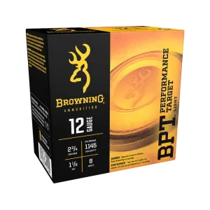 Browning BPT Light Target 12 Gauge Ammo 2-3/4" #8 Lead Shot 1-1/8 oz Box of 25