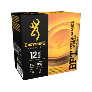 Browning BPT Handicap Target 12 Gauge Ammo 2-3/4" #7-1/2 Lead Shot 1-1/8 oz Box of 25
