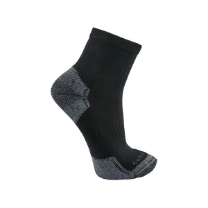 Carhartt Men's Lightweight Quarter Socks Black XL 3 Pack