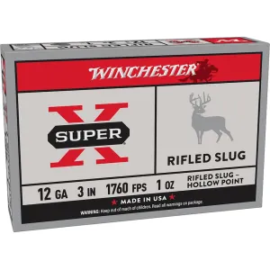 Winchester Super X 12 Gauge Rifled Slug 3" 1oz Case of 250 (50 Boxes of 5)