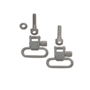 GrovTec Sling Swivel Studs with 1" Locking Swivels Set with Machine Screw Forend Satin Nickel Plated