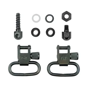 GrovTec Sling Swivel Set Ruger Mini-14 Sling Swivel Studs 1" Locking Swivels Steel Black