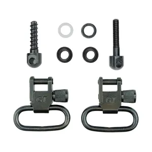 GrovTec Sling Swivel Set Savage 99 Sling Swivel Studs 1" Locking Swivels Steel Black