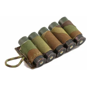 Esstac 5 Round Shotgun Card with Adhesive Hook & Loop Nylon Multicam