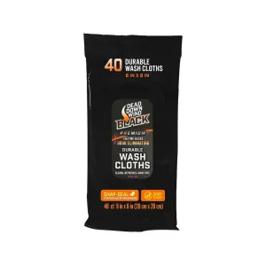 Dead Down Wind Black Premium Wash Cloths