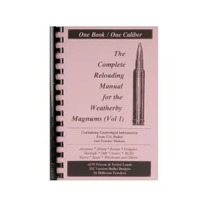 Loadbooks USA Weatherby Magnums Volume 1 Reloading Manual Calibers 224 to 7mm