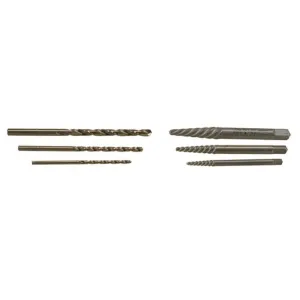 Hanson Screw Extractor and Drill Bit Set 6 Piece