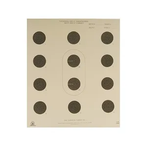 NRA Official Smallbore Rifle Target A-36 50' 3 Postion Paper 100PK