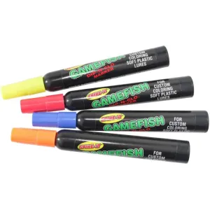Spike-It Dip-N-Glo Gamefish Scented Lure Dye Marker Set Assorted 4PK