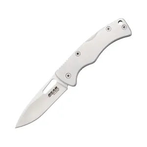 Bear & Son 61524 Folding Knife 2" Drop Point 440 Stainless Blade Stainless Steel Handle Stainless