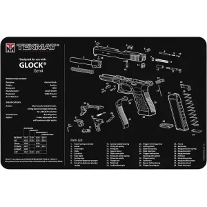 Tekmat Handgun Cleaning Mat for Glock Gen 4 Black