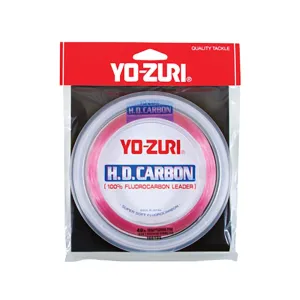 Yo-Zuri HD Carbon Disappearing Fluorocarbon Fishing Leader 15lb 30yd Pink