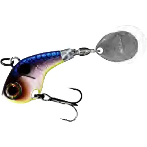 Jackall Deracoup Tail Spinner 1/2oz Clear Shad Nickel