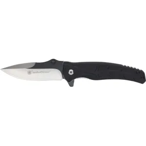 Smith & Wesson Extreme Ops Folding Knife 3" Drop Point 3Cr13 Satin Blade Aluminum Handle Black