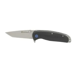 Smith & Wesson 1100066 Pocket Knife 2.75" Tanto Point 8Cr13MoV Satin Blade Nylon Handle Black