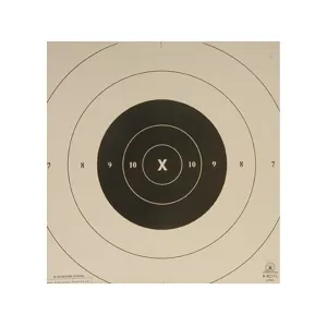 NRA Official Pistol Target Repair Center B-8C Timed and Rapid Fire Tagboard 100PK