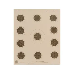 NRA Official Smallbore Rifle Target A-17 50' 4 Position Paper 100PK