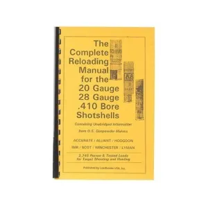Loadbooks USA 20, 28 and 410 Gauge Shotshells Reloading Manual