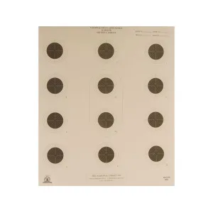 NRA Official Air Rifle Target AR-5/10 10 Meter Air Rifle Paper 100PK