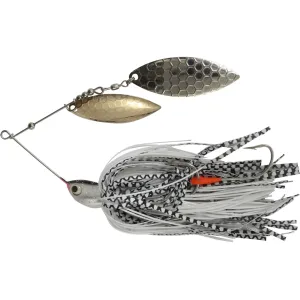 Northland Reed Runner Magnum Double Willow Spinnerbait 3/4oz White Bass Gold/Nickel