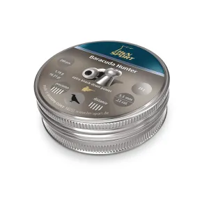 H&N Baracuda Hunter Pellets 22 Caliber 18.21 Grain 5.5mm Head Size 200PK