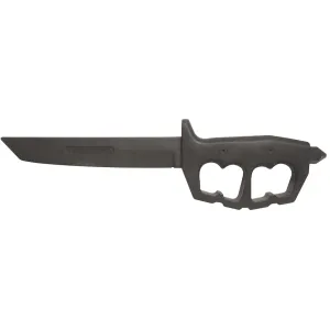 Cold Steel Trench Trainer Fixed Blade Training Knife 7.5" Tanto Point Santoprene Blade and Handle Black