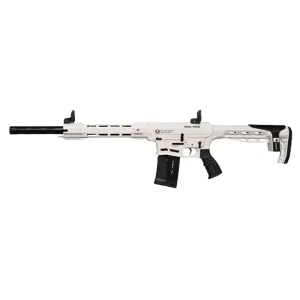 Panzer Arms AR Twelve G4 Tactical Semi Automatic 12 Gauge Shotgun 20" White Barrel Black Pistol Grip