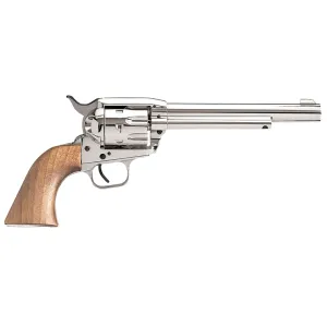 EAA Bounty Hunter Rimfire 22 Long Rifle Revolver 4.75" Nickel Barrel 8 Round Walnut Grip