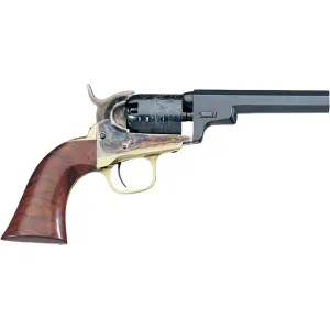 Uberti 1849 Wells Fargo Black Powder Revolver 31 Caliber 4" Blued Barrel Case Hardened Frame Walnut Grip