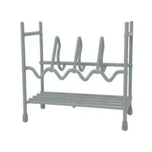 HySkore 4 Gun Pistol Rack Vinyl Coated Metal Gray