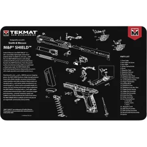 Tekmat Handgun S&W M&P Shield Cleaning Mat Black
