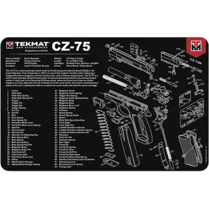 Tekmat Handgun CZ 75 Gun Cleaning Mat Black