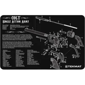 Tekmat Handgun Colt Single Action Army Cleaning Mat Black