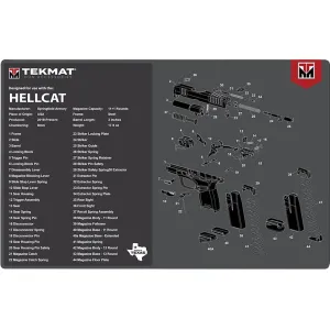 Tekmat Handgun Springfield Hellcat Cleaning Mat Black