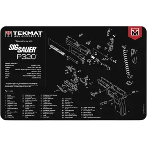 Tekmat Handgun Sig Sauer P320 Cleaning Mat Black