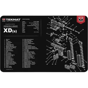 Tekmat Handgun Springfield XDS Cleaning Mat Black