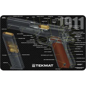 Tekmat Handgun 1911 3D Gun Cleaning Mat Black