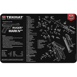 Tekmat Handgun Ruger Mark IV Cleaning Mat Black