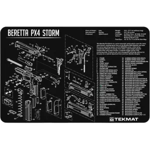 Tekmat Handgun Beretta PX4 Storm Gun Cleaning Mat Black