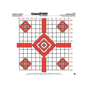 Champion Re-Stick Updated Redfield Sight-In Self-Adhesive Targets 16" x 16" Paper 25PK