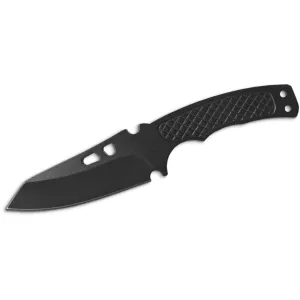American Buffalo Knife & Tool Recon Fixed Blade Knife 2" Drop Point 8Cr13MoV Black Oxide Blade 8Cr13MoV Handle Black