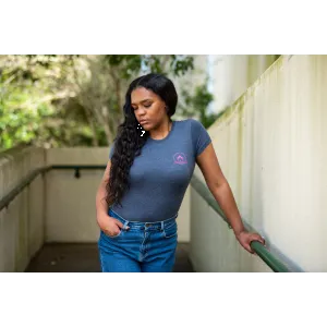 Vaporwave Blue Women's Short-Sleeve Shirt