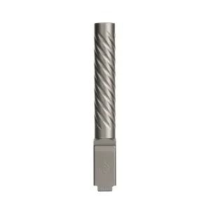 Glock 17 Gen 5 Non-Threaded PVD Light Gray Spiral Fluted Premium Series