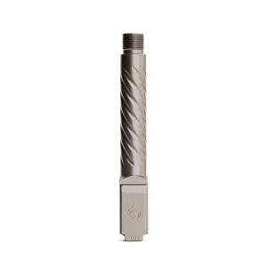 Glock 19 Gen 3-5 Threaded PVD Light Gray Spiral Fluted Premium Series